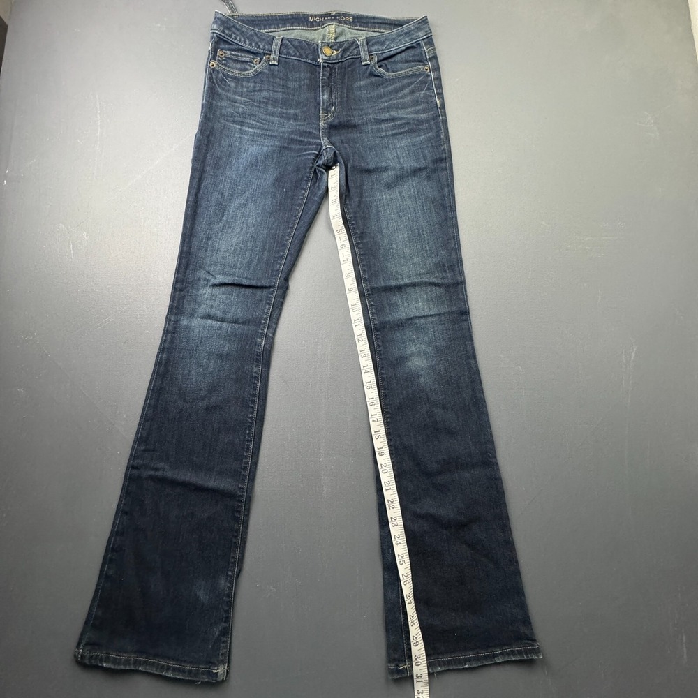 Michael Kors Jeans Women's 4 Bootcut Blue Faded Denim Dark Wash Classic - Picture 10 of 16